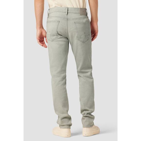 Hudson Mens 36x28 Blake Slim Straight Sky Grey Jeans Classic Modern Stretch - Picture 3 of 12